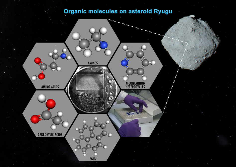 炭素質小惑星(162173)リュウグウの試料中の可溶性有機分子