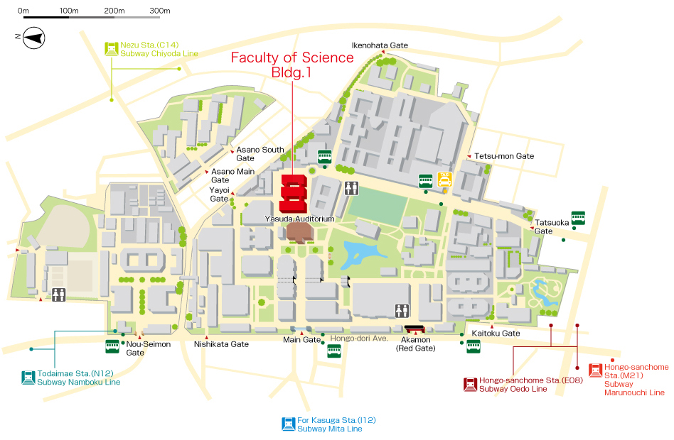 Hongo Campus Map